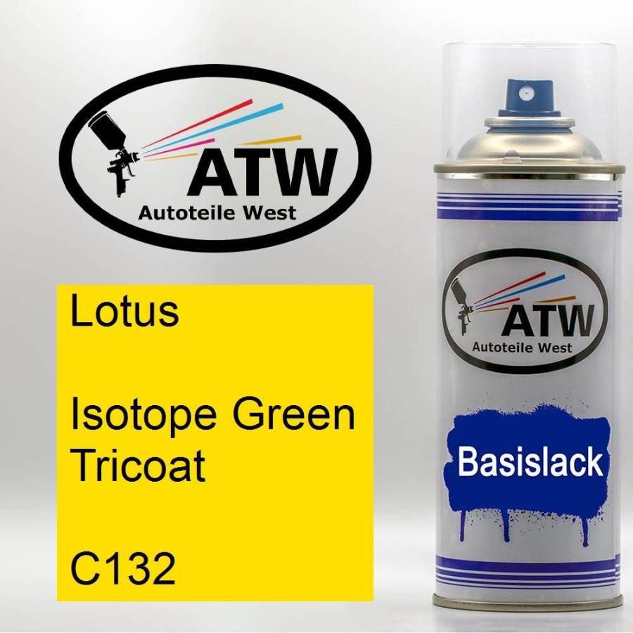 Lotus, Isotope Green Tricoat, C132: 400ml Sprühdose, von ATW Autoteile West.